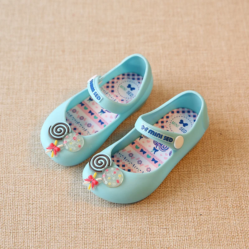 Lollipop cream smell 3 colors kids girl mini melissa jelly shoes