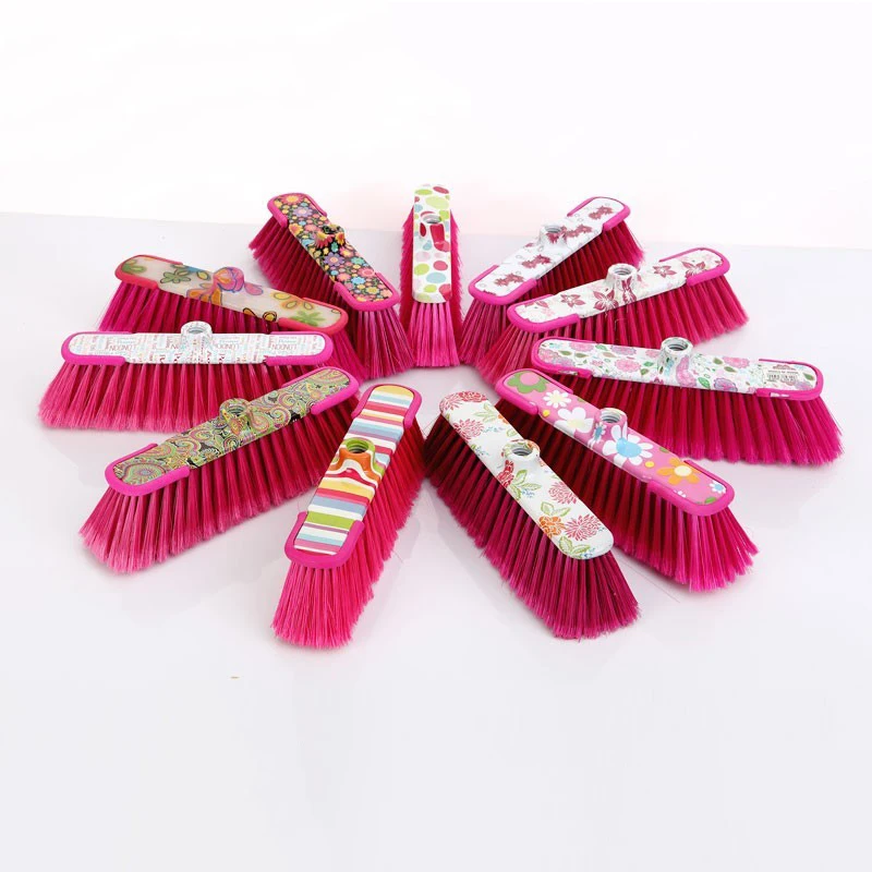 Household Cleaning Plastic Broom Head with Pvc Broom Stick