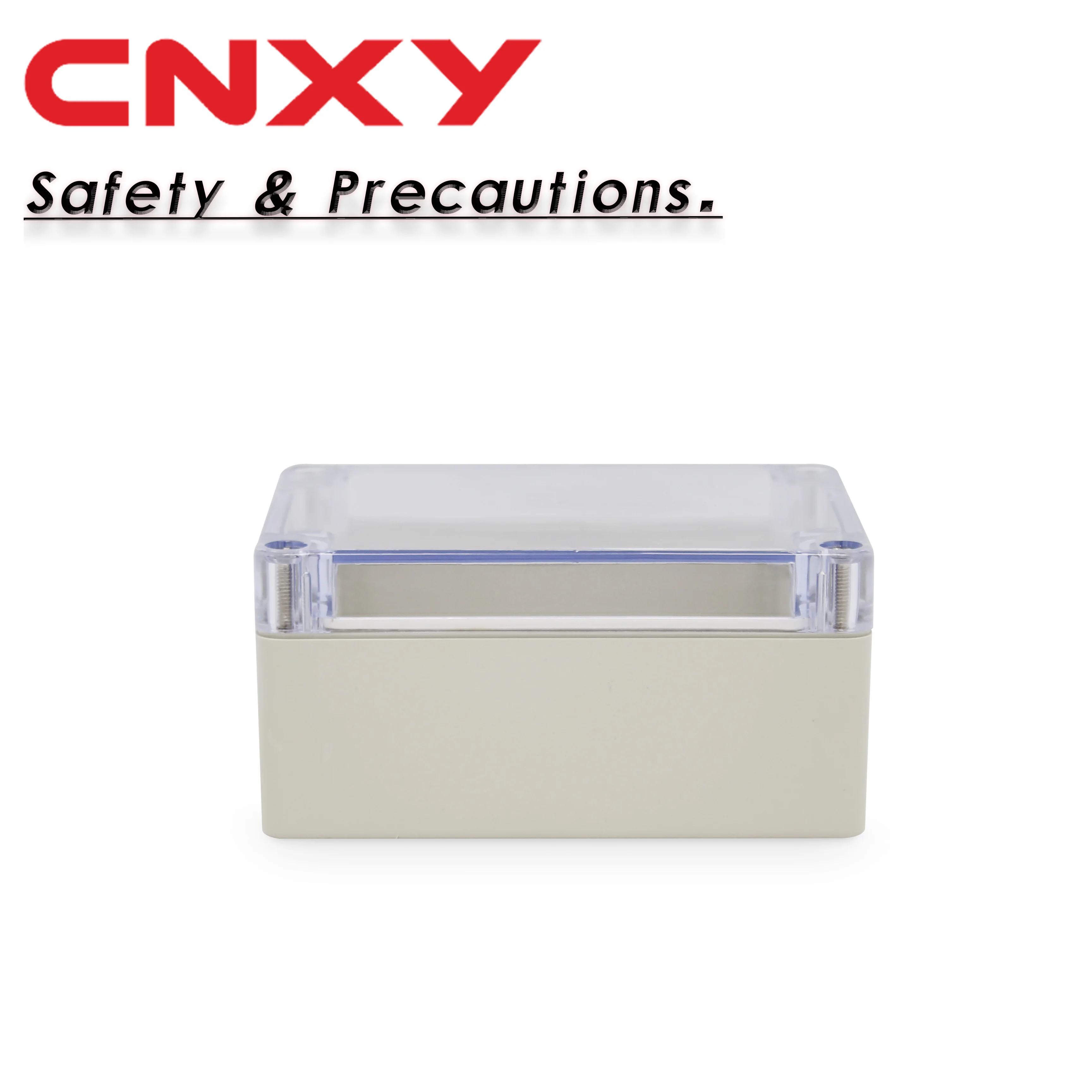 Dustproof IP65 screw open-close type plastic junction box clear waterproof enclosure 115*90*55mm