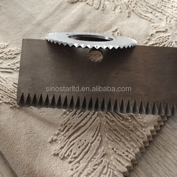 serrated paper cutting blade