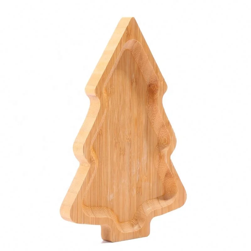 
Durable cheap tree shaped fruit serving tray perfect bamboo fruit tray for christmas 