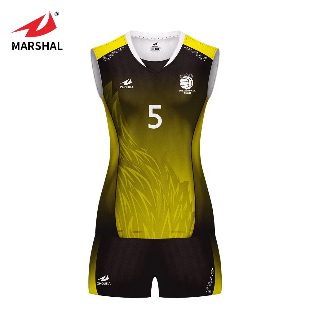 Marshal jerseys Wholesale OEM Team Custom Sportswear Volleyball Sport Set