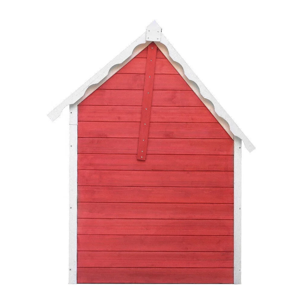 Kids Wooden Playhouse Children House Cubby Place Pretend Play Sturdy Fir Wood