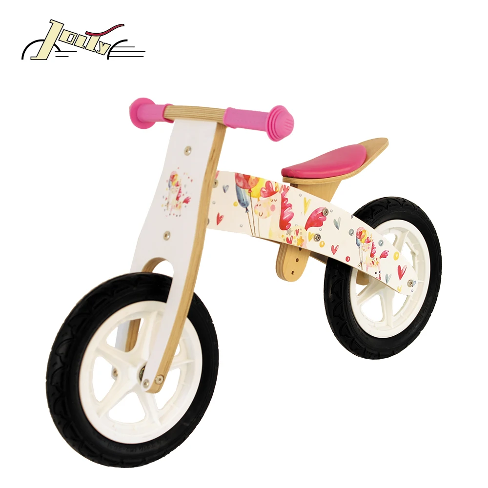 
Wooden Balance Mini Bicycle Wooden Toys Princess Children Bike 