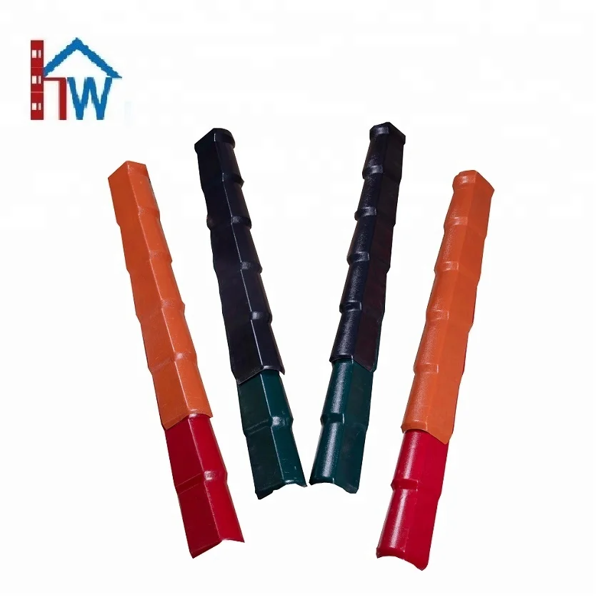 Degradable material fireproof pvc roof plastic tile accessories