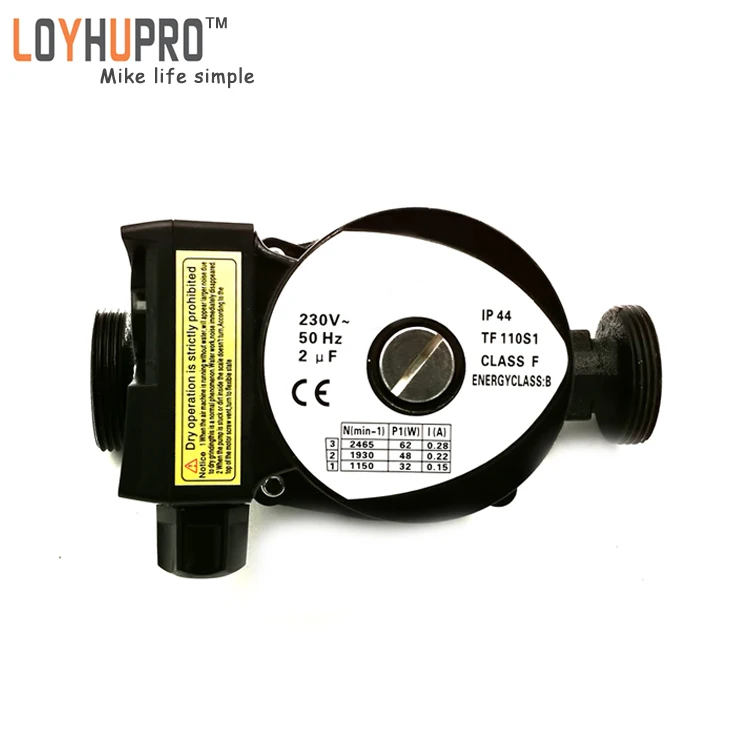 Oil seal cold and hot water pressure mini circulation pump motor