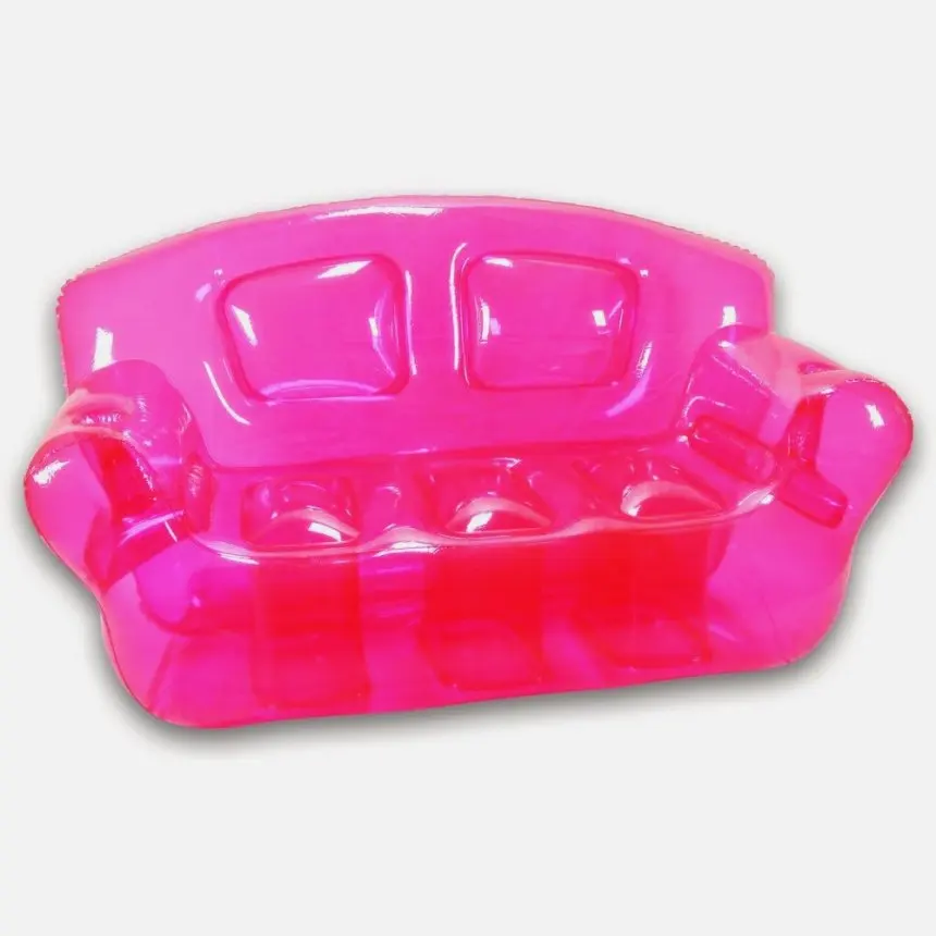 Прозрачный дешевый надувной диван для гостиной