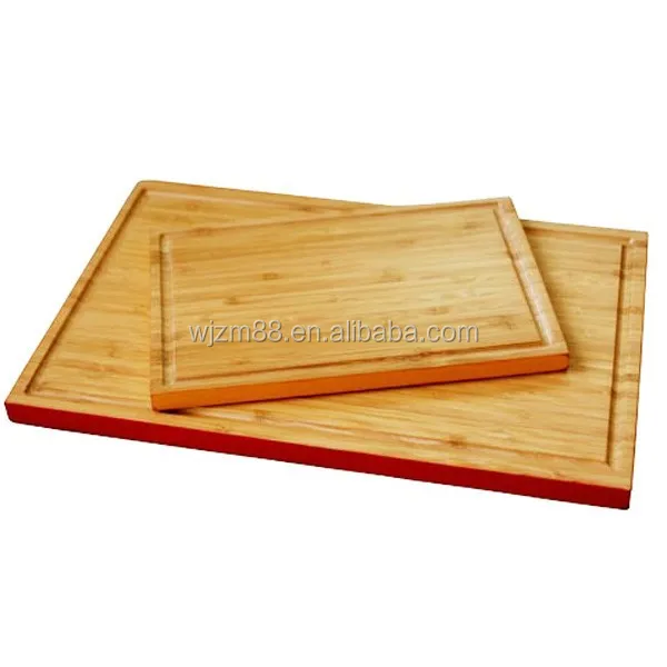 bamboo cutting boards with colored edge painting, mini cheese boards wholesale