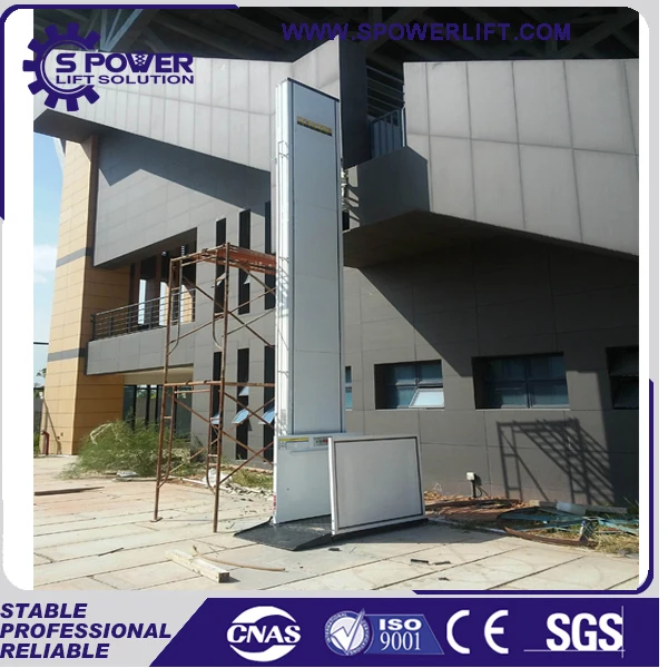 Гидравлический вертикальный инвалидной коляске с подъемной платформой для людей с ограниченными возможностями