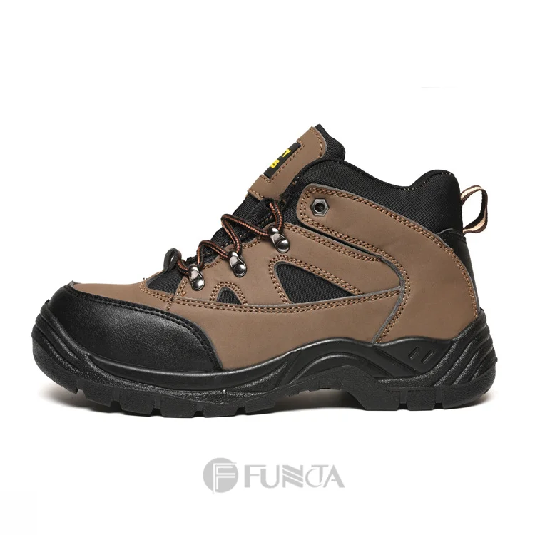 FUNTA Nubuck Leather Dubai Good Prices Mid Cut Woodland Safety Shoes