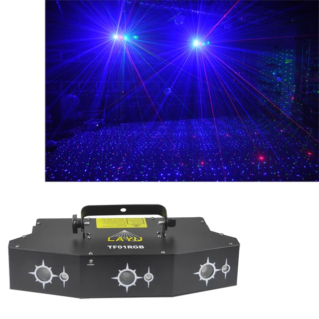 China manufacturer 6 eyes laser disco light rgb dmx stage lighting 760mw outdoor laser light for party
