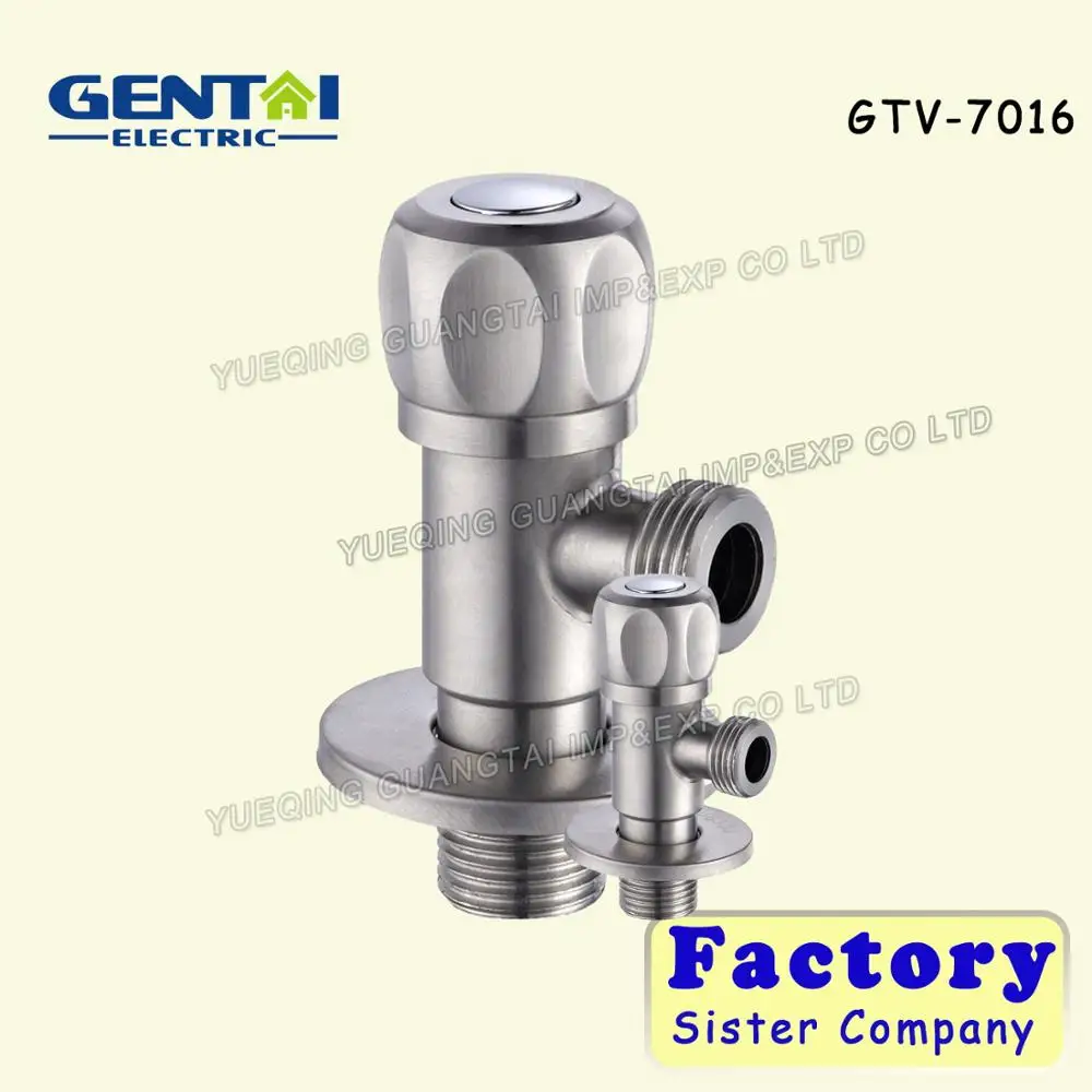 High Quality universal zinc handle Ceramic cartridge chrome plated brass angle valve
