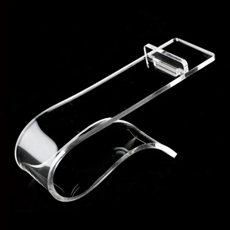Factory supply high quality acrylic shoes display stand clear table top acrylic shoes holder acrylic display