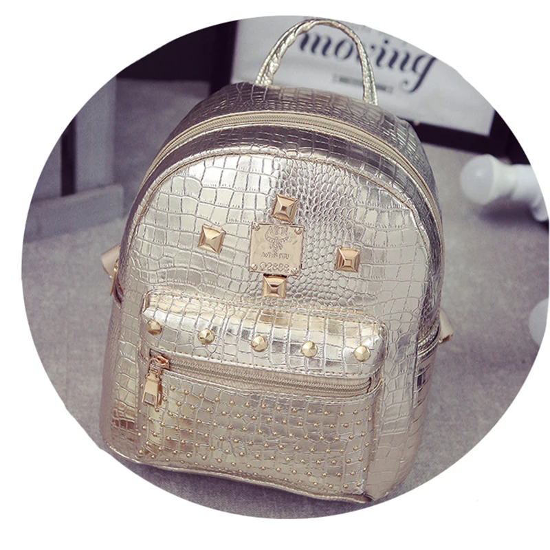 Korean Pu Bag For Girl Beautiful Waterproof bag Backpack mini Women Backpack