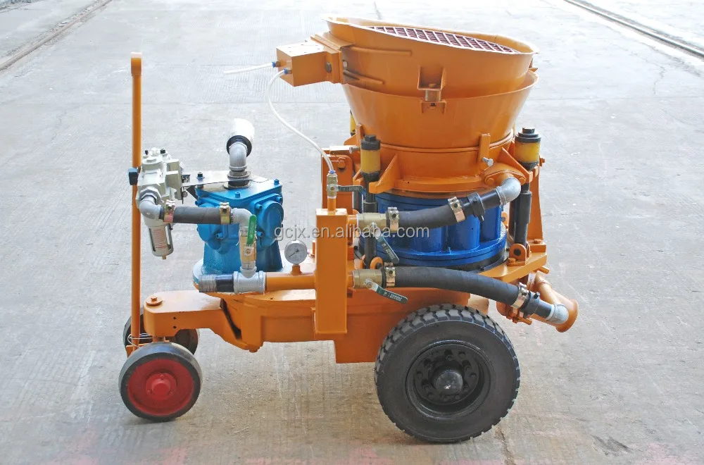 PZ-5A air motor dry shotcrete machine