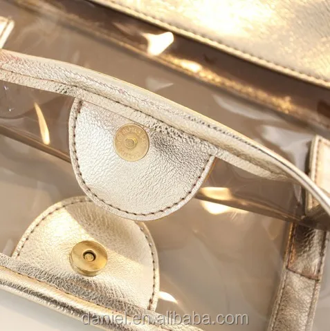 Transparent Beach Bags Handbags Waterproof Jelly Bag Lady Summer Custom Shoulder Bag Women