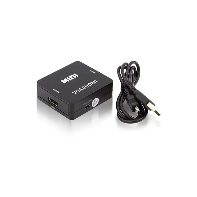 VGA to HDMI Converter 1080P with Cable VGA to HDMI Converter HD Video Audio Connector Convertor