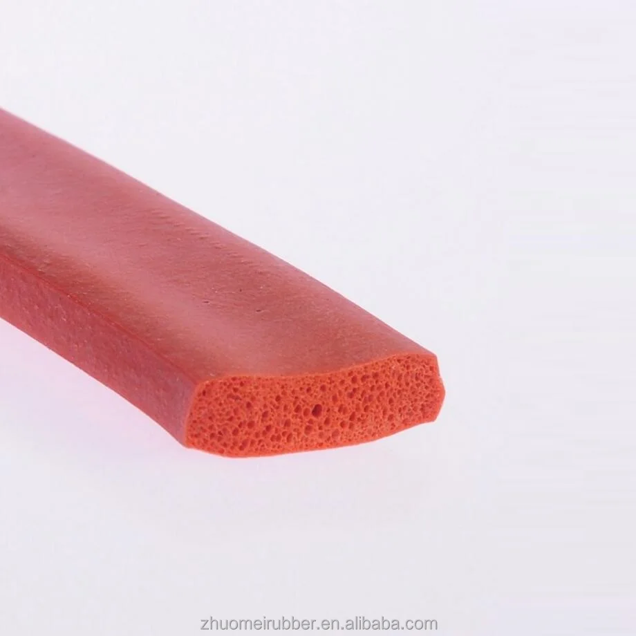 Прямоугольная прокладка из силиконовой пены уплотнительная лента резины
