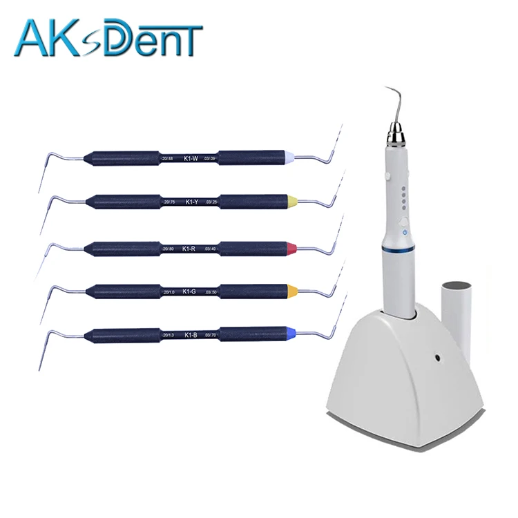 
AKsDenT Dental root canal filling instrument obturation system with hand pluggers 