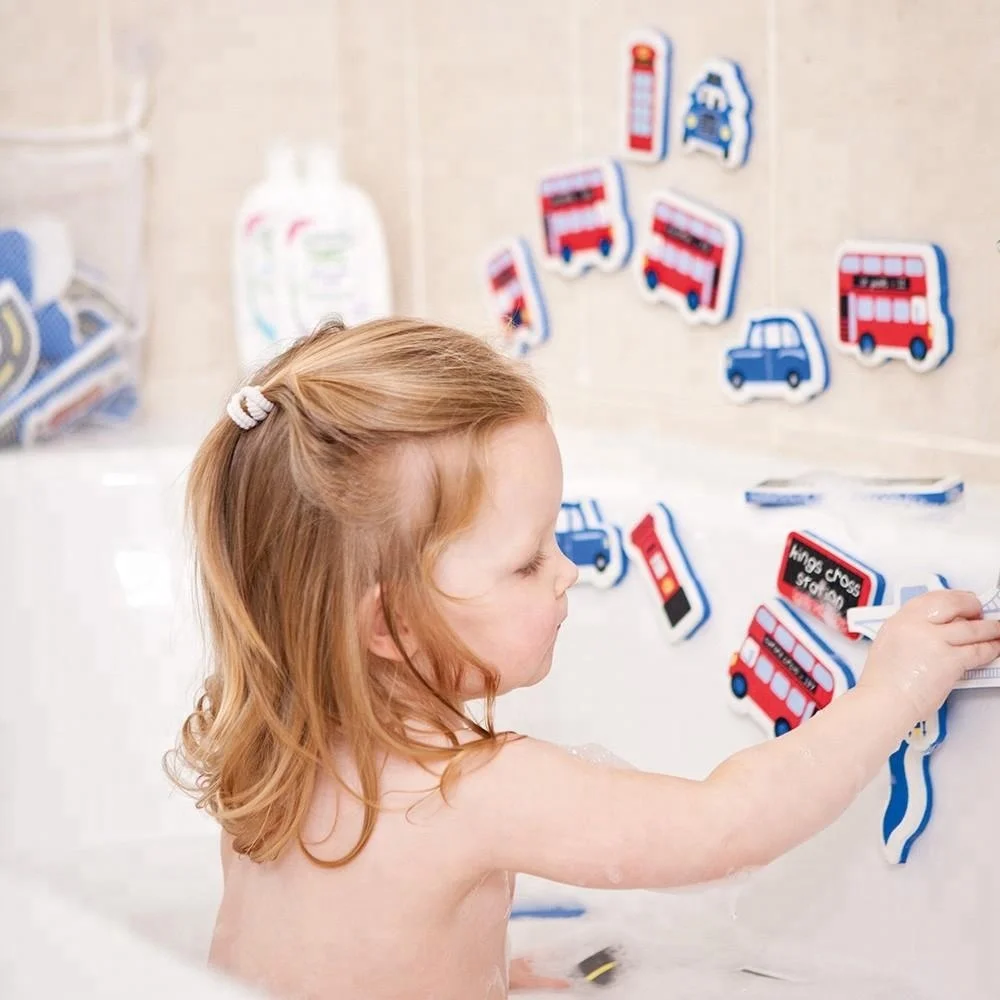 Custom shape number letter sea animal baby foam bath toys