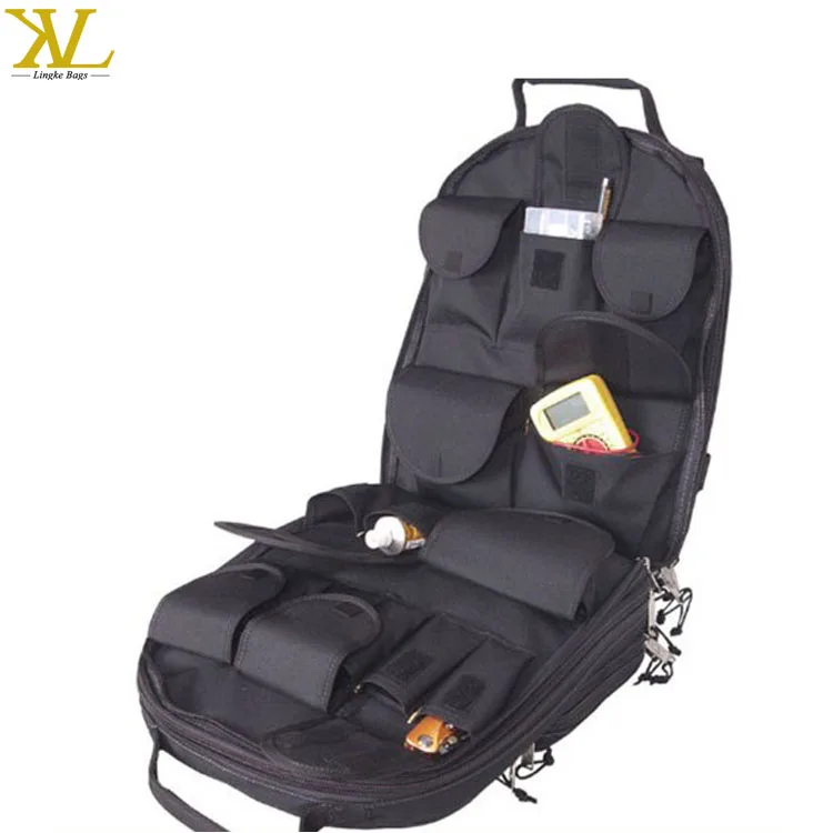 Custom 75-Pocket Electrical Tote Backpack Heavy Duty Waterproof EVA Canvas Polyester Nylon PVC PU ODM Support for Tool Kit Bag