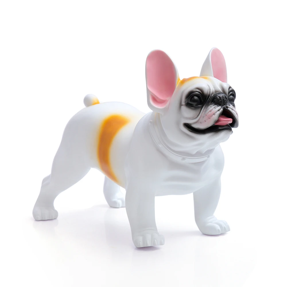 Fashion Lifelike Bulldog Mannequin Display Plastic Pet Dog Model