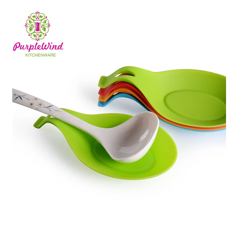 Silicone spoon rest/Tray Utensil Heat Resistant/spoon holder tray