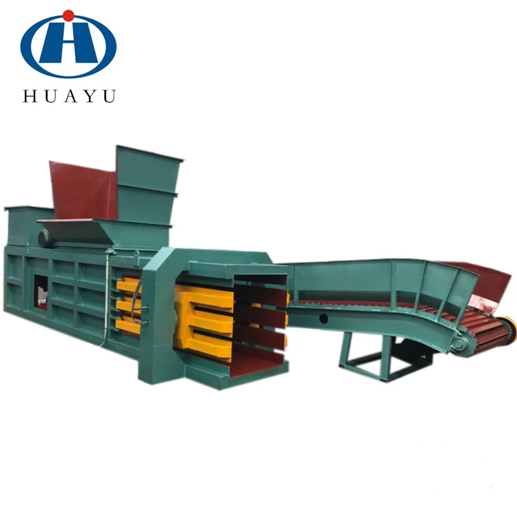 Horizontal Automatic Waste Cardboard Compress Baler Hydraulic Baling Press Machine