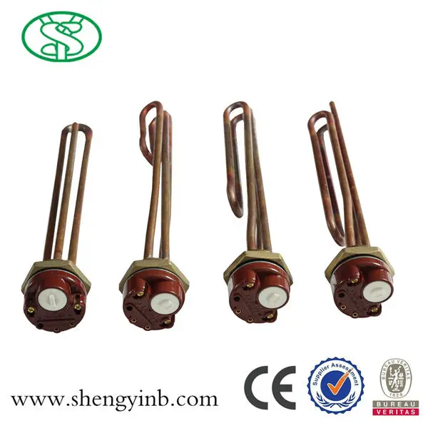 electric tubular immersion heating element for solar water heater
