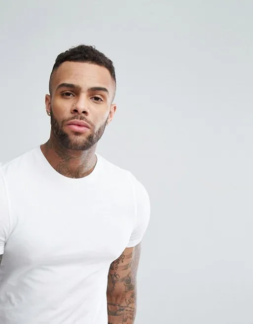 
Round Neck Bamboo 100% Cotton Plain T Shirts , Custom Mens T-Shirt Design With Embroidered Logo 