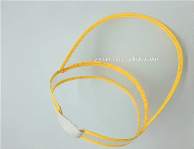 PVC Grind Sports Visor Cap Plastic Sun Protection