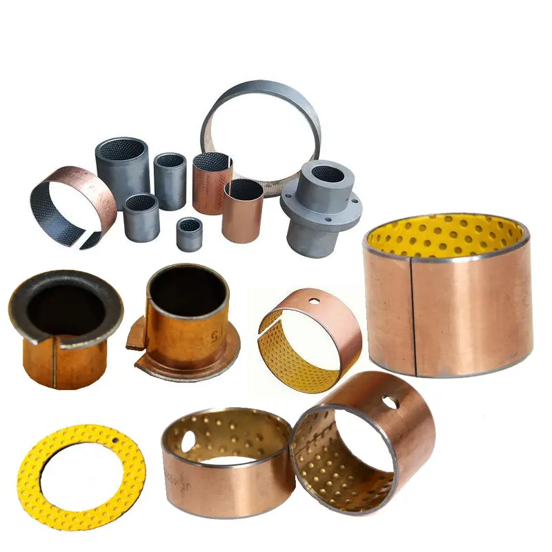 DU DX JDB JF SJ Bimetal slide bearing bush, ptfe inside metal SF-1 bush , bronze bush