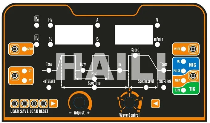 HAILI цифровой MCU DC инвертор IGBT MIG/LIFT TIG/MMA многопроцессорный MIG сварочный аппарат (MIG/MCU-180)
