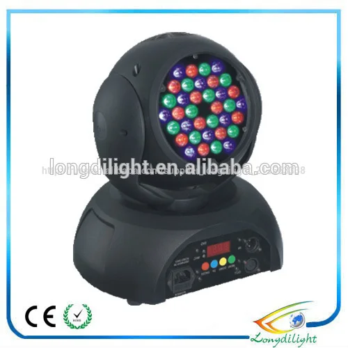 36*1w привели мини moving головной свет мытья для дискотек