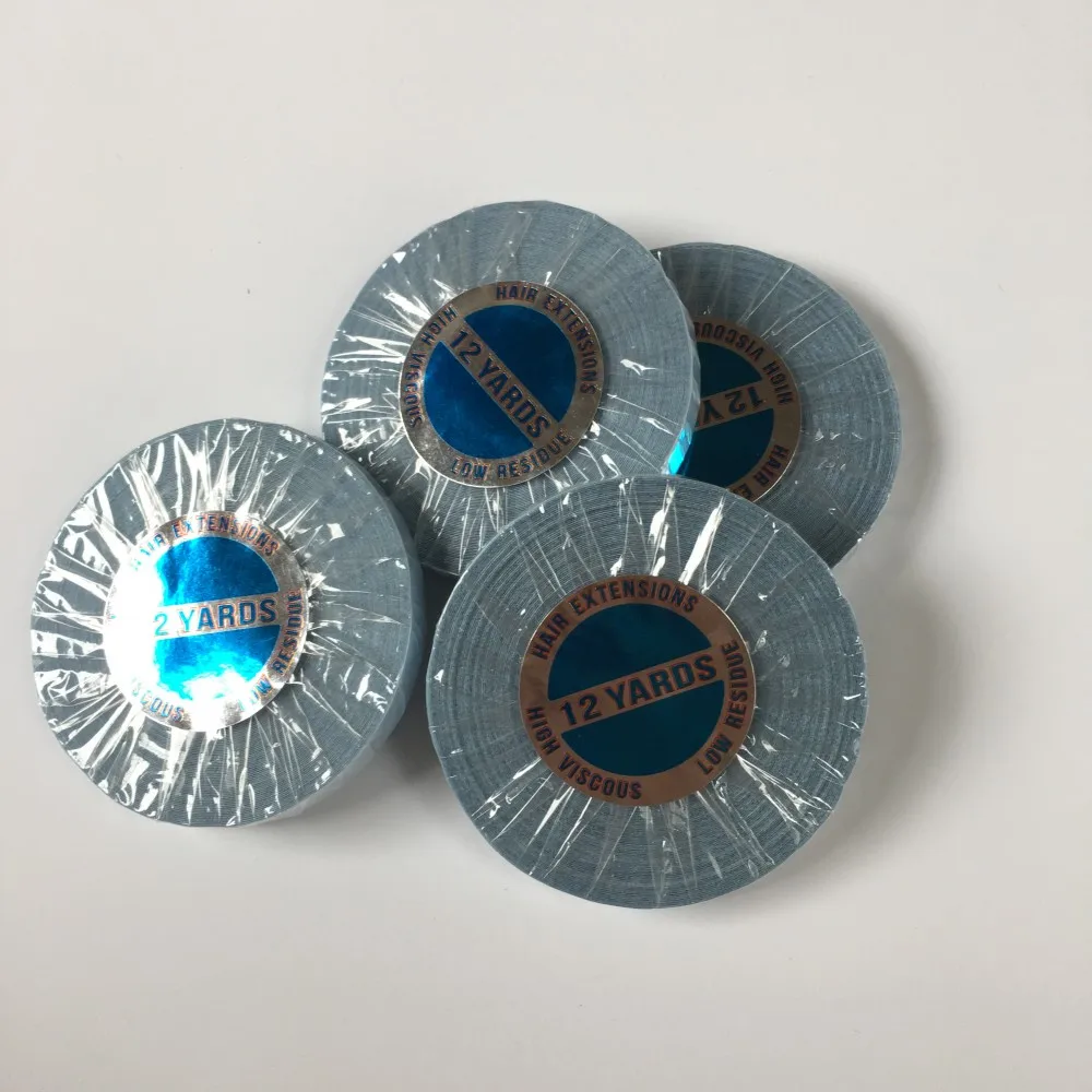 
Double Sided Hair Tape 0.8cm*12Yard Super Blue Tape Easy Use For Tape Hair Extensions 
