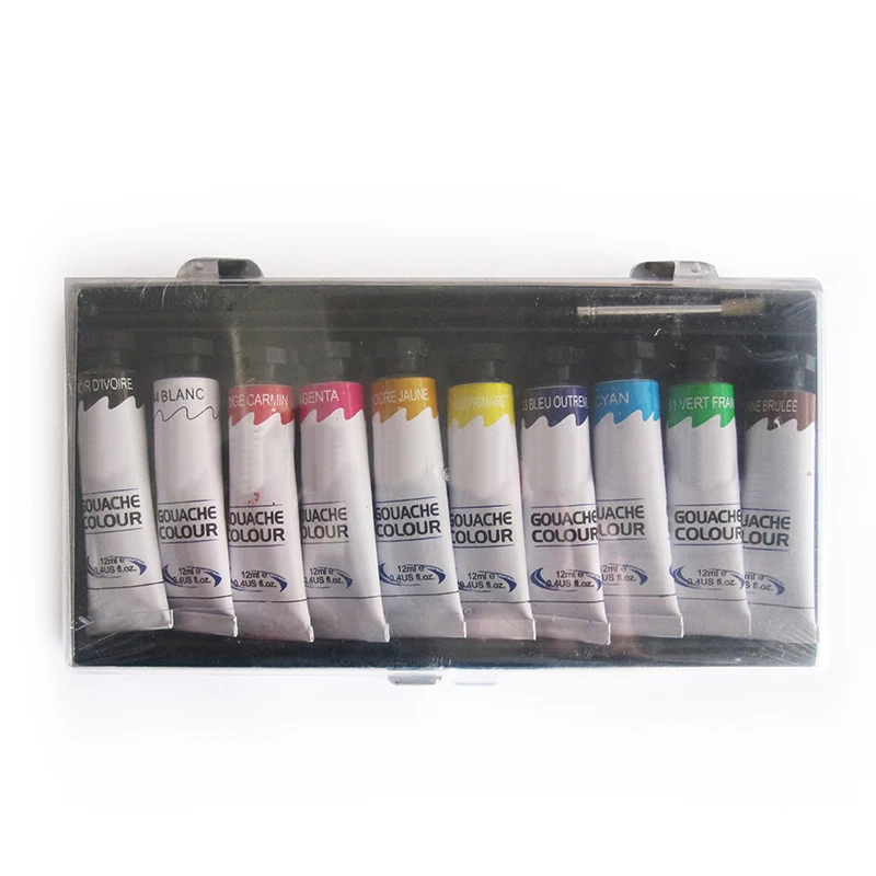 12x12ml Factory Bulk Wholesale Artist Gouache Paint