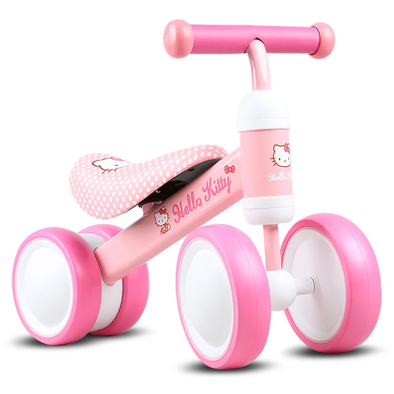 3-in-1 Cute Foldable Baby Balance Bike Toddler 3-Wheel Scooter with PU and Alloy Wheels for Outdoor Play