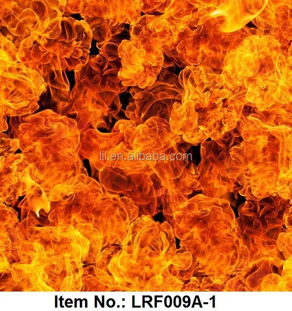 LRF010B Liquid Imge crazy flame hydro print water transfer printing Hydro Film