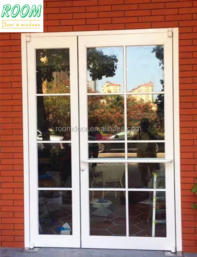Commercial building shopfront pivot aluminium glass entrance doors