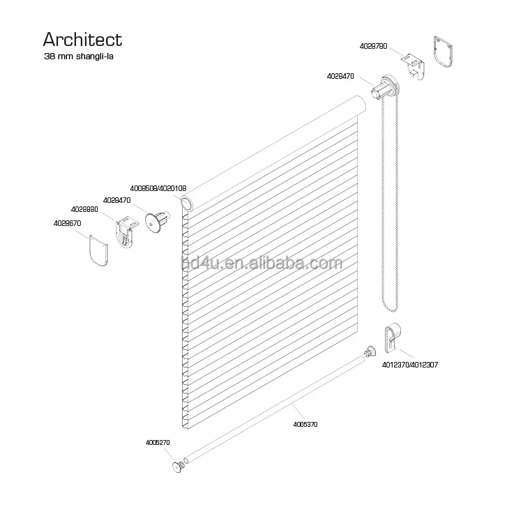 Nice looking Customized Shangri-la Roller blinds Daybreak fabric roller shutter window blinds