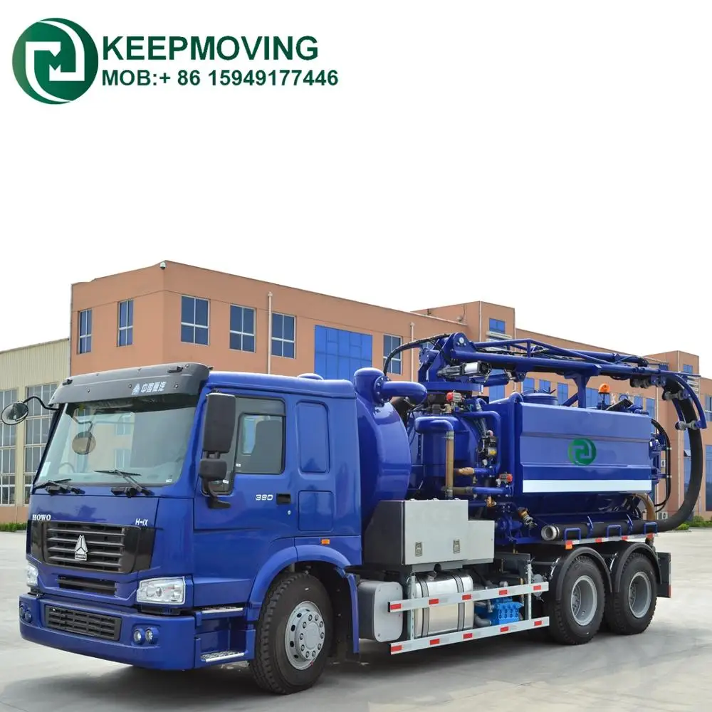 Howo 6x4 11CBM Combined Vacuum Tank Suction Tanker Truck