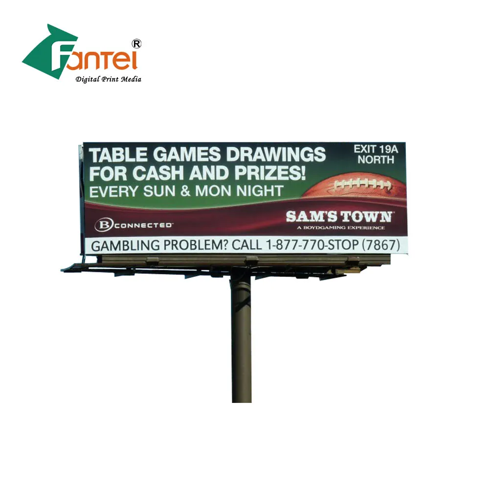 Hot/Laminated 440gsm(13oz) 500D*500D 9*9 Outdoor Frontlit Banner Flex