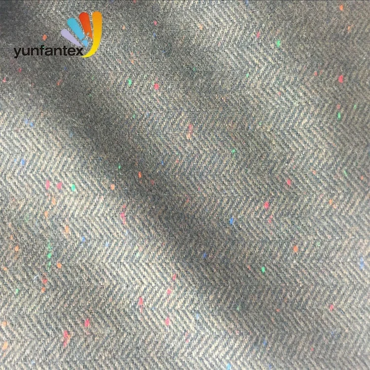 
2019 Top quality colorful dotted 100 wool fabric for men suit coat winter hot sale 