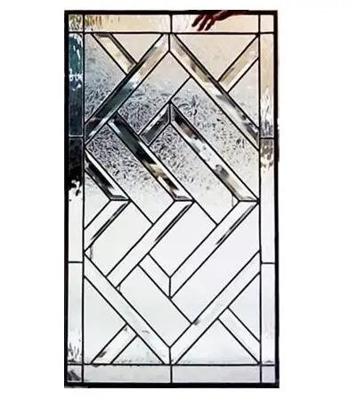 2018 hot customized beveled stained glass panel for window door