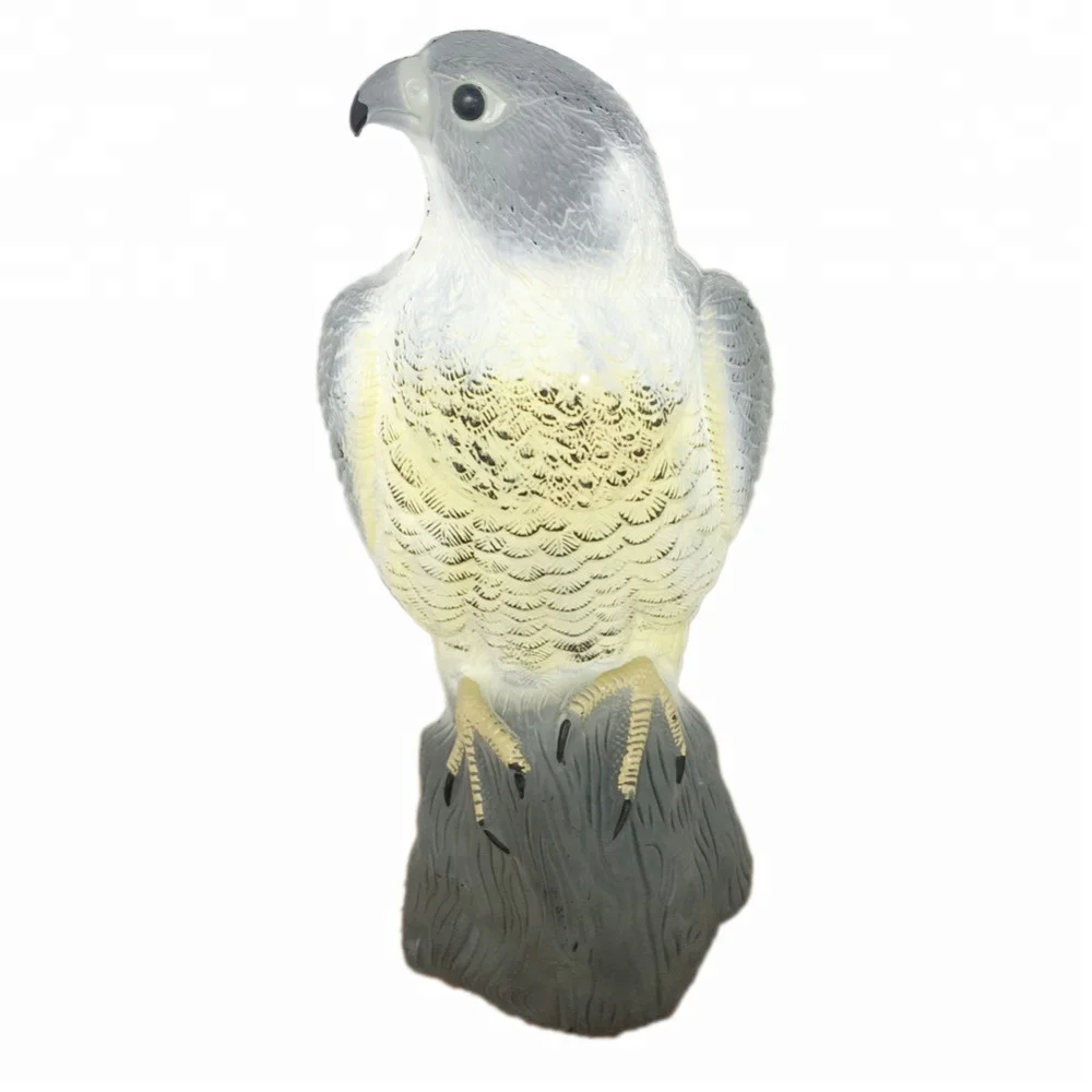 Hunting Birds Decoys Falcon Bird Scare Motionless Garden Plastic Pest Control Care Deter Scarer Defenders Standing Hawk Decoys