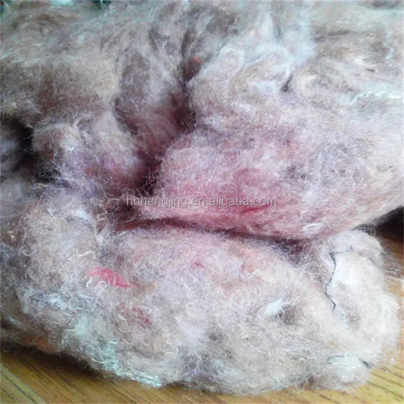 Recycling synthetic polyester blanket waste fiber for filling/spinning