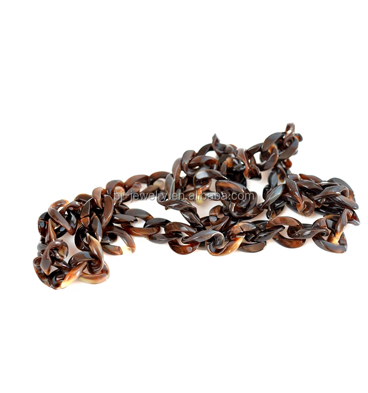 Leopard Plastic Chain Necklace Wholesale Long Chain Women Accessory