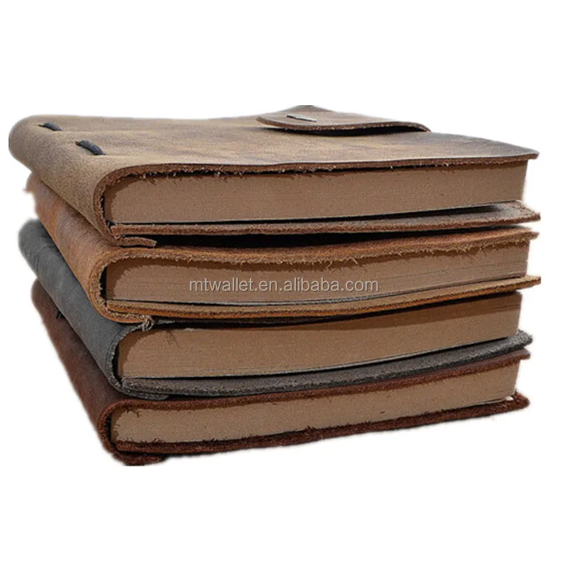 Wholesale A4 A5 A6 vintage real cowhide notebooks leather cover personalized journals make a great gift handmade price