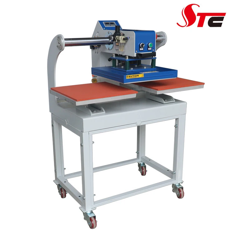 Factory direct sale  pneumatic digital t shirt clothes  hot stamping  press  machine