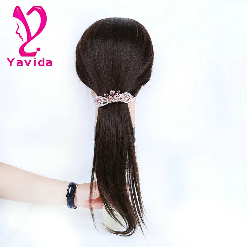 China yavida human hair mannequin head for beauty school